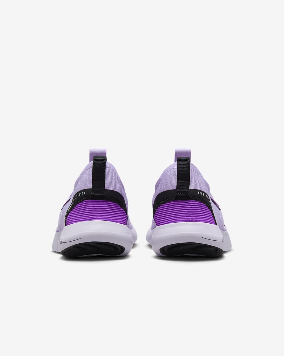 Nike purple free runs best sale